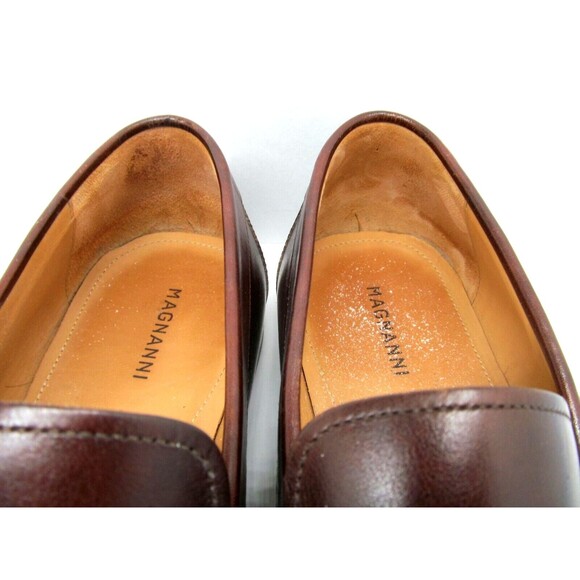 Magnanni Lino Mens Brown Leather Buckle Strap Loafers Size US 9 M - Picture 9 of 11